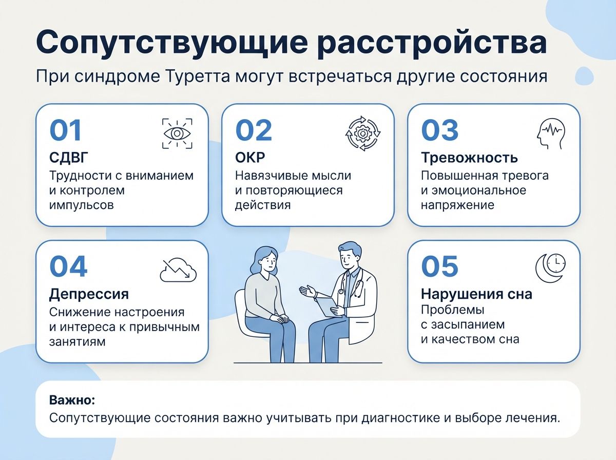 Лечение синдрома Туретта в Перевальске инфографика